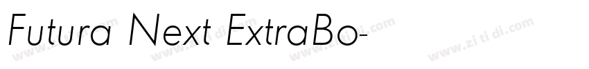 Futura Next ExtraBo字体转换